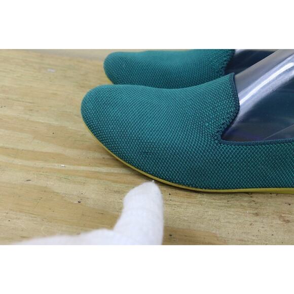 Rothy's Flats Womens 8.5 Round Toe Ballet Flats Green Blue Slip Ons Shoes - Picture 7 of 10